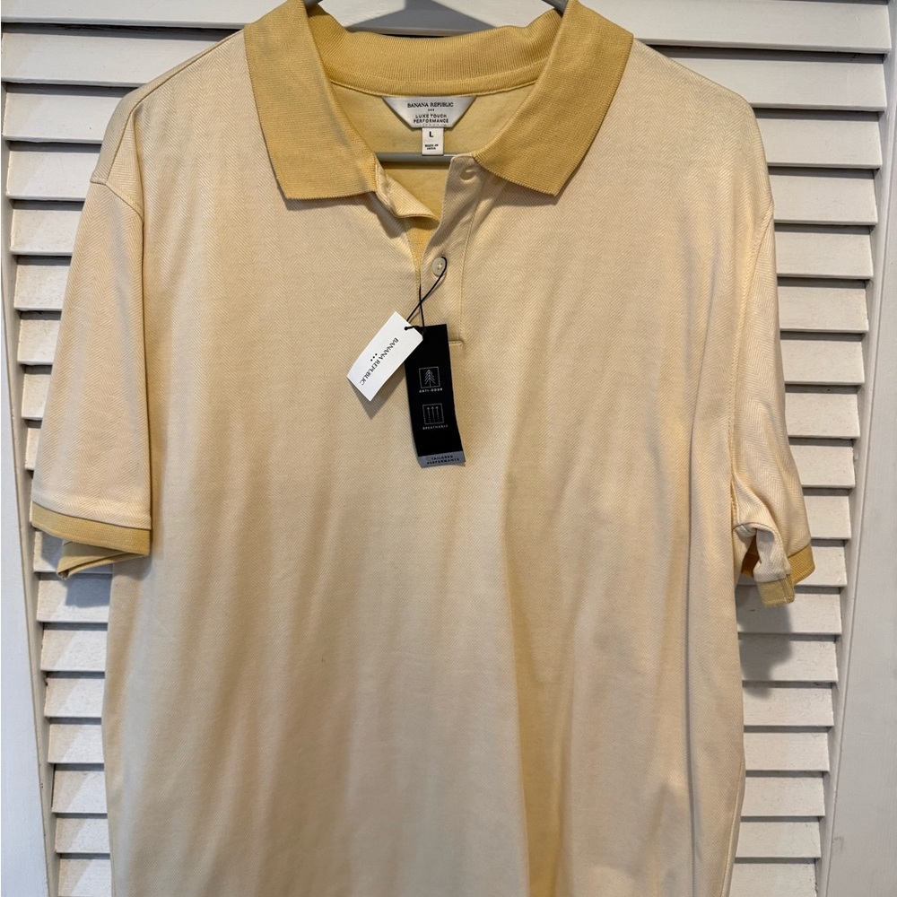 Banana Republic Light Tan Polo Shirt